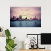 Poster Panama Skyline (Bureau à domicile)