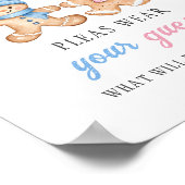 Poster Pancake au gingembre Révélation du sexe Signe de v (Coin)