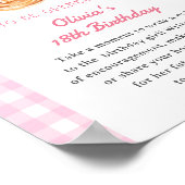 Poster Pancake Petit déjeuner 1er anniversaire Heure Caps (Coin)