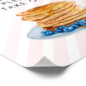 Poster Pancake Rose Enseigne de Faveur de Brunch pour Mar (Coin)