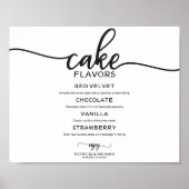 Poster Pancake saveurs Noir et Blanc Panneau de calligrap (Devant)