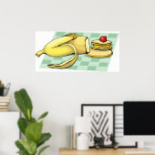Poster Pancakes à la banane (Bureau à domicile)