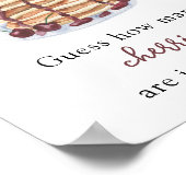 Poster Pancakes Baby shower Devinez combien de cerises (Coin)