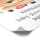 Poster Pancakes et Pacificateurs Baby shower Brunch Bienv (Coin)