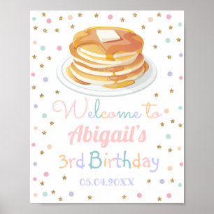 Poster Pancakes et Pyjamas Parties scintillant Dot Annive