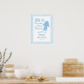 Poster Pancakes, Pacis & PJs Boy Baby Shower Welcome (Cuisine)
