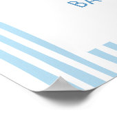 Poster Pancakes, Pacis & PJs Boy Baby Shower Welcome (Coin)