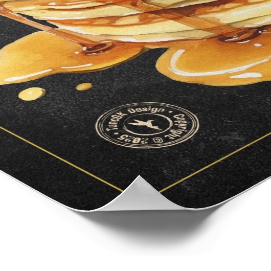 Poster Pancakes Recette Chalkboard Kitchen Art (Coin)