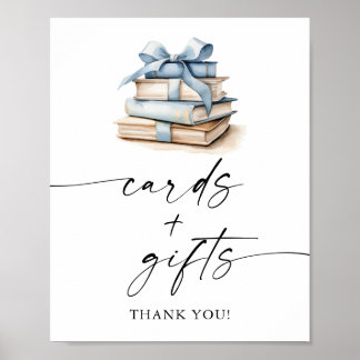 Poster Pancarte Cartes et Cadeaux de Baby Shower Thème Li