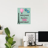Poster Pancarte d'accueil pour un anniversaire de bienven (Bureau à domicile)