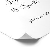 Poster Pancarte d'amour de feuillage de eucalyptus vert d (Coin)