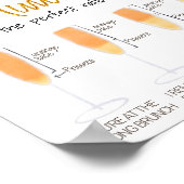 Poster Pancarte de bar à Mimosa de eucalyptus pour brunch (Coin)