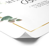 Poster Pancarte de bar à Mimosa pour mariage champêtre av (Coin)