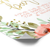 Poster Pancarte de bar à Mimosa pour mariage en Champagne (Coin)