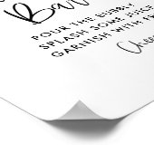 Poster Pancarte de bar Momosa pour Baby Shower au citron (Coin)