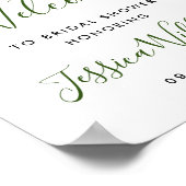 Poster Pancarte de bienvenue Élégante Orchidée Blanche po (Coin)