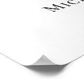 Poster Pancarte de bienvenue pour des funérailles simples (Coin)