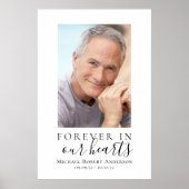 Poster Pancarte de bienvenue pour des funérailles simples (Devant)