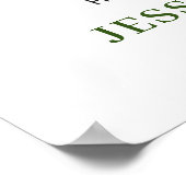 Poster Pancarte de bienvenue pour dîner de répétition de (Coin)