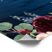 Poster Pancarte de bienvenue pour dîner de répétition flo (Coin)