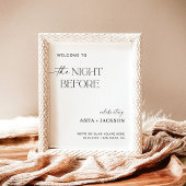 Poster Pancarte de bienvenue pour dîner de répétition min