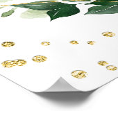 Poster Pancarte de bienvenue pour la douche de mariage au (Coin)