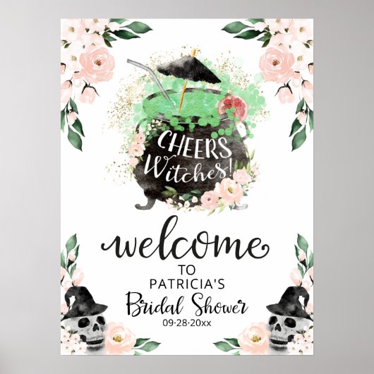 Poster Pancarte de bienvenue pour la fête de fiançailles  (Devant)