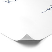 Poster Pancarte de bienvenue pour la fête de fiançailles  (Coin)