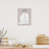 Poster Pancarte de bienvenue pour la fête de mariage de l (Cuisine)