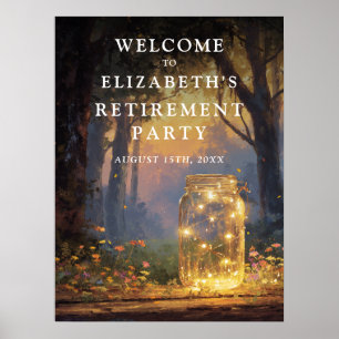 Poster Pancarte de bienvenue pour la fête de retraite du