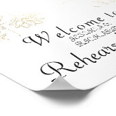 Poster Pancarte de bienvenue pour la répétition générale  (Coin)