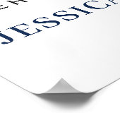 Poster Pancarte de bienvenue pour le dîner de répétition  (Coin)