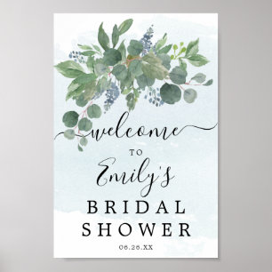 Poster Pancarte de bienvenue pour une baby shower de mari