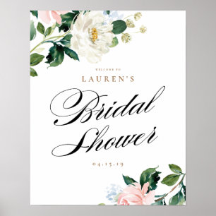 Poster Pancarte de bienvenue pour une baby shower de mari