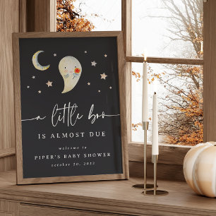 Poster Pancarte de bienvenue pour une baby shower Hallowe