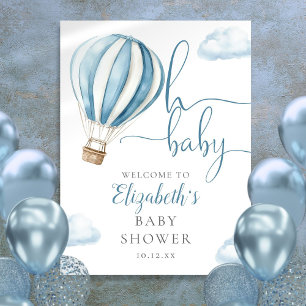 Poster Pancarte de bienvenue pour une baby shower sur le