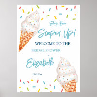 Pancarte de bienvenue pour une baby shower sur le