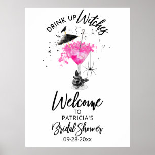 Poster Pancarte de bienvenue pour une douche de mariée Ha