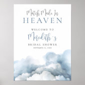 Poster Pancarte de bienvenue pour une douche de nuptiale (Devant)