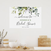 Poster Pancarte de bienvenue pour une élégante douche de  (Cuisine)