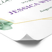 Poster Pancarte de bienvenue pour une élégante douche de  (Coin)