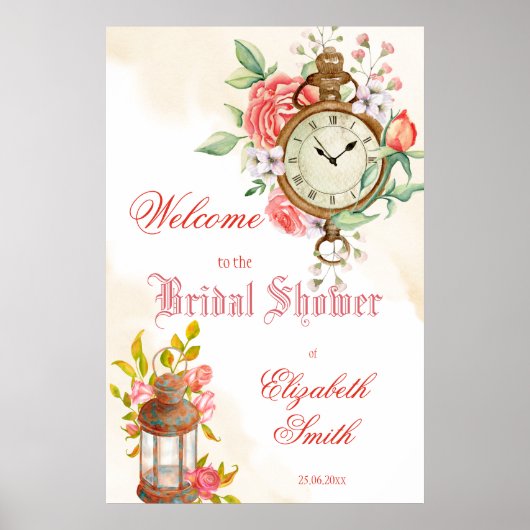 Poster Pancarte de bienvenue pour une fête de mariage aut (Devant)