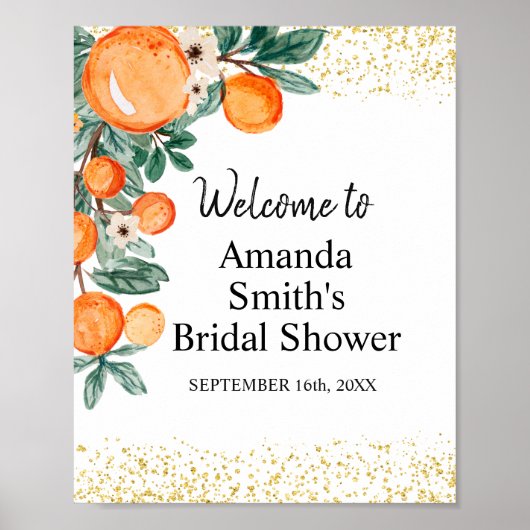 Poster Pancarte de bienvenue pour une fête de mariage Ora (Devant)