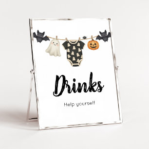 Poster Pancarte de boissons Little Boo Clothesline