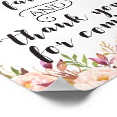 Poster Pancarte de cadeaux boho, merci de prendre un exem (Coin)