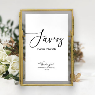 Poster Pancarte de cadeaux de douche de mariée