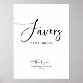 Poster Pancarte de cadeaux de douche de mariée (Devant)