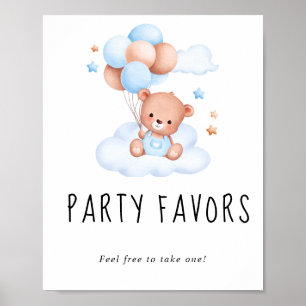 Poster Pancarte de cadeaux pour Baby Shower Fille Petit É