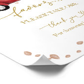 Poster Pancarte de cadeaux pour bébé pour camionnette vin (Coin)
