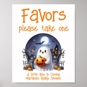Poster Pancarte de cadeaux pour une baby shower neutre Li